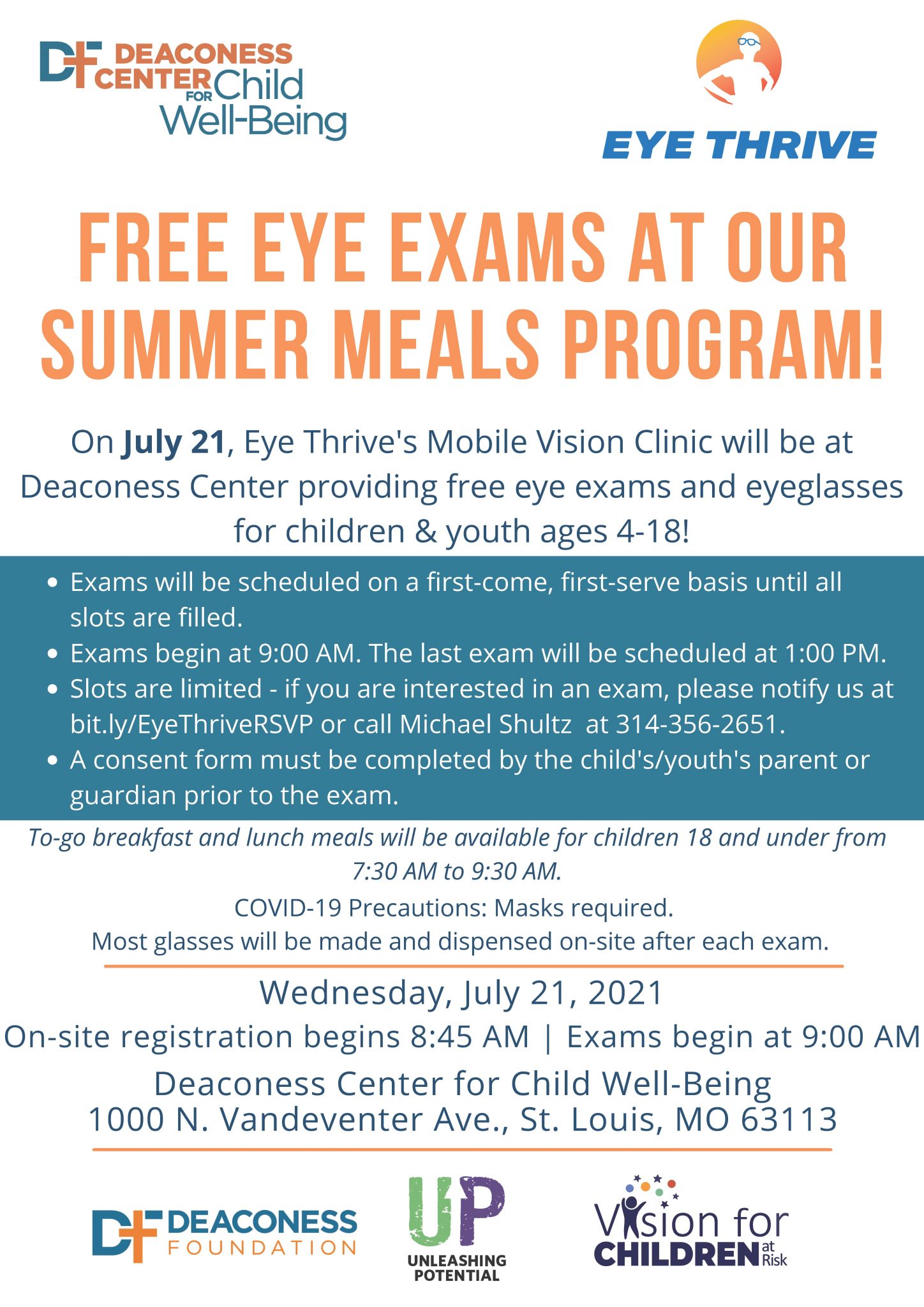 Free Eye Exams at Deaconess Center Deaconess Center for Child WellBeing